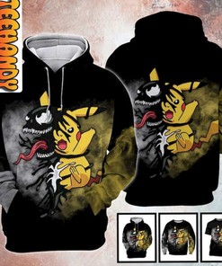 Venomous Pikachu 3D Hoodie with Unique Design
