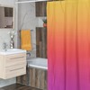 Vibrant Ombre Shower Curtain | Dip Dye Orange Purple Ombre Bathroom Shower Decor | Unique Shower Curtains