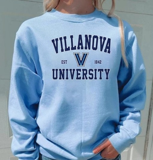 Villanova University EST 1842 Logo Sweatshirt -Vintage Villanova College Shirt for NCAA Fans, Unisex Hoodie