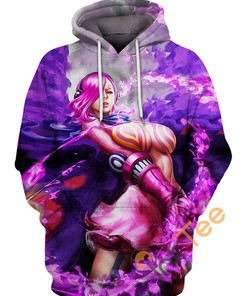 Vinsmoke Reiju Hoodie with 3D All Over Print for Anime Enthusiasts