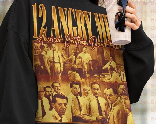 Vintage 12 Angry Men Sweater, Fan Tees, Retro 90s Film T-shirt - Image 4