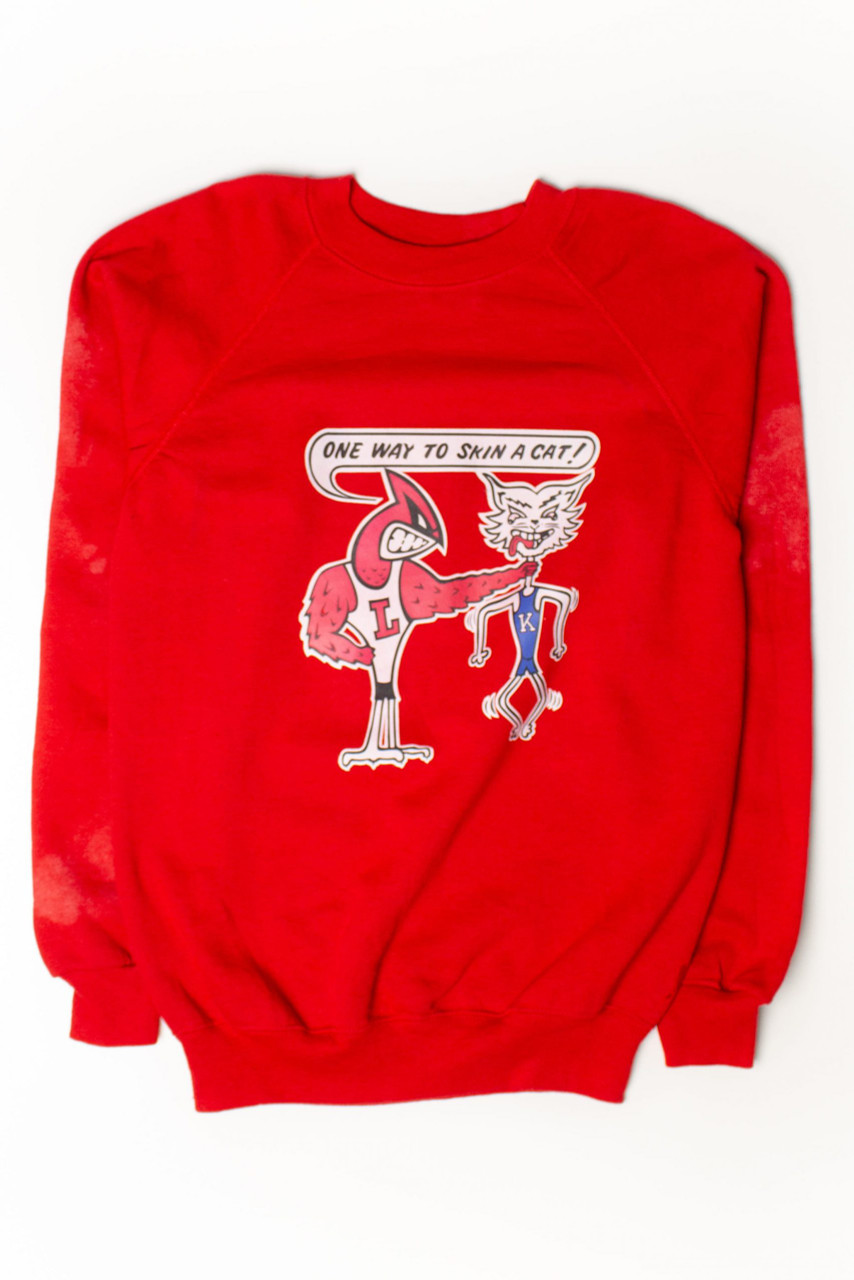 Vintage 1980s Louisville vs. Kentucky Football Uni Shirt - NCAA Shirts for Fans