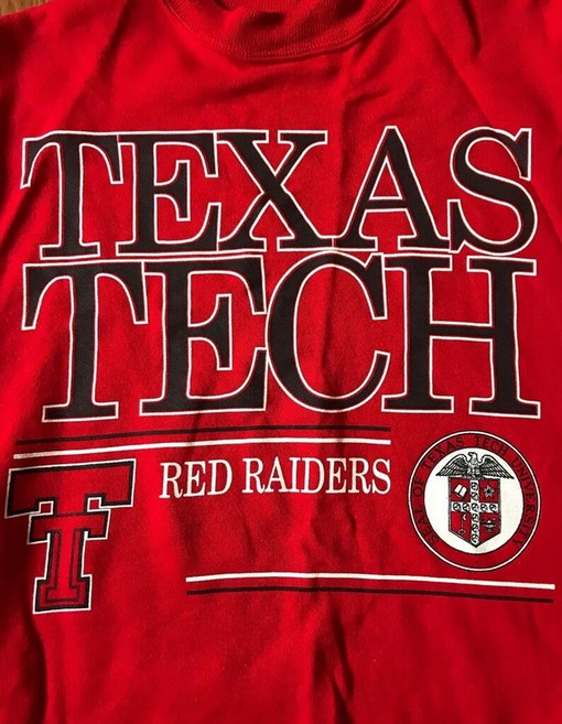 Vintage 1980's Texas Tech Red Raiders Crewneck Sweatshirt, College Shirts, T-shirt, Hoodie - Image 2