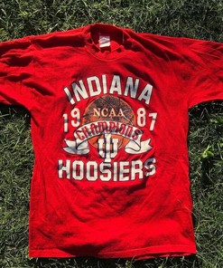 Vintage 1987 University of Indiana Hoosiers NCAA National Champions Shirt - American University T-Shirt
