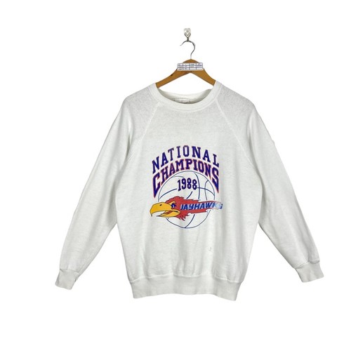 Vintage 1988 National Champion University of Kansas Baseball Sweatshirt
