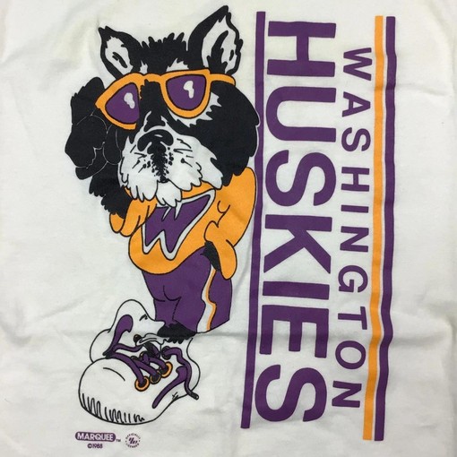 Vintage 1988 Washington Huskies Tee - Official College Apparel - Sport Shirts Unisex - Image 2