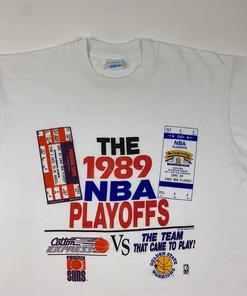 Vintage 1989 BNA Playoffs Warriors Vs Suns Ticket T-Shirt, Hoodie, Sweatshirt Gift for BNA Fans