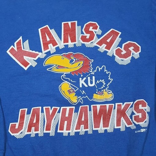 Vintage 1989 Kansas Jayhawks Sweatshirt - Image 2