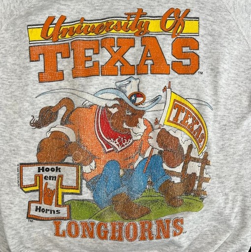 Vintage 1989 University of Texas Longhorns Crewneck Sweatshirt - Texas Longhorns Shirt, T-Shirt, Hoodie - Image 2