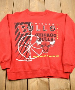 Vintage 1990s Chicago Bulls NBA Basketball Sweatshirt Hoodie - Retro NBA Style