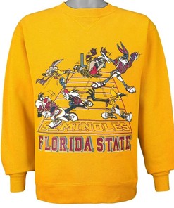 Vintage 1990's Florida State Seminoles & Looney Tunes Sweatshirt, Shirt, T-Shirt, Hoodie - Perfect Gifts for Men