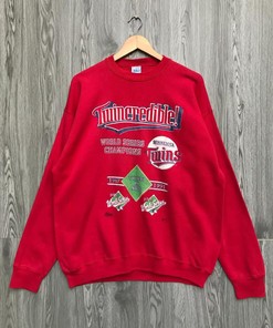 Vintage 1990s Minnesota Twins MLB Sweatshirt Hoodie for Fans