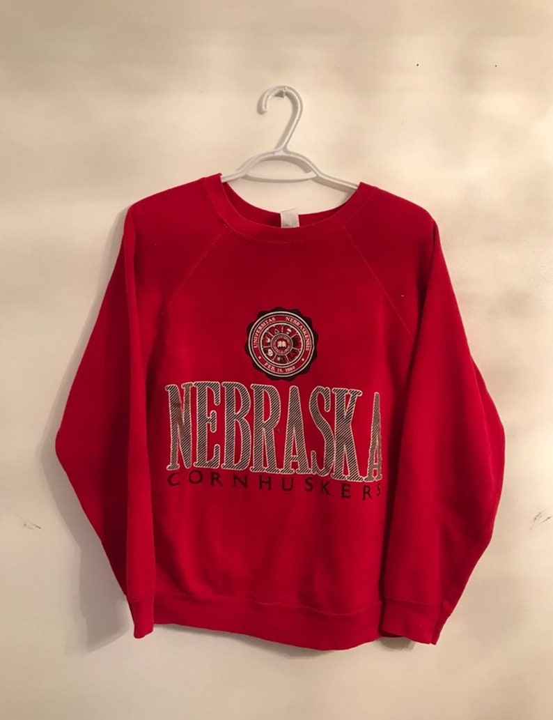 Vintage 1990's Nebraska Cornhuskers Sweatshirt, Gift for Her, NCAA Apparel