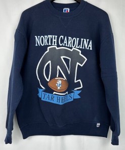 Vintage 1990s North Carolina Tar Heels Sweatshirt Made in USA, State University Shirt for NCAA Fans