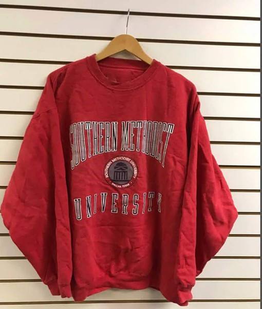 Vintage 1990s Southern Methodist University Sweatshirt, NCAA Shirts for Men, Hoodie, Retro NCAA Shirts