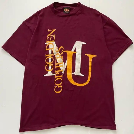 Vintage 1990s University of Minnesota Golden Gophers Shirt for NCAA Football Fan Shirts