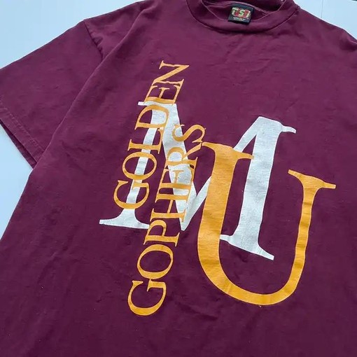 Vintage 1990s University of Minnesota Golden Gophers Shirt for NCAA Football Fan Shirts - Image 2