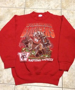 Vintage 1990s University of Wisconsin Badgers Sweatshirt - NCAA Fan Gear