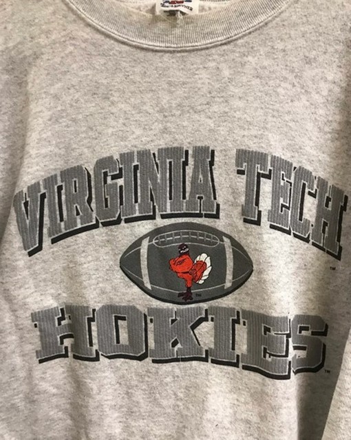Vintage 1990s Virginia Tech Hokies Sweatshirt, College Shirts, T-shirt, Hoodie - Image 2