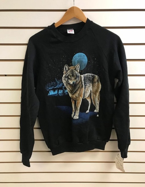 Vintage 1990s wolf Sweatshirt, Retro NCAA Shirts, Gift For Her, Gift For Him, Hoodie