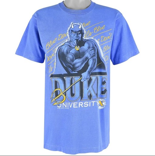 Vintage 1991 Duke University Blue Devils' Big Logo T-Shirt, Sweatshirt, Gift For Her, Gift For Him with Bold Graphics