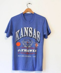 Vintage 1991 University Of Kansas Jayhawks Final Four Basketball Shirt with Kansas Jayhawks Sweatshirt