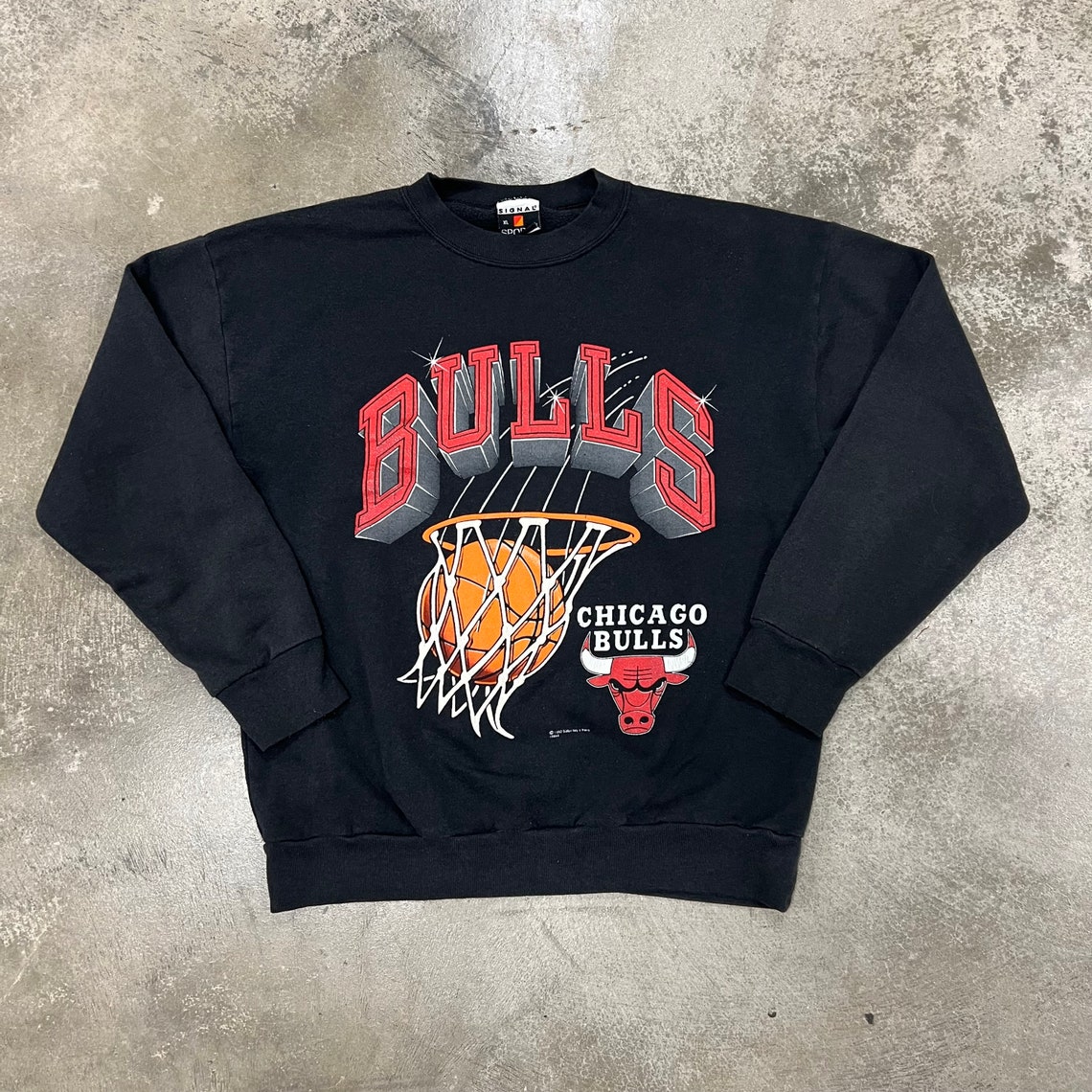 Vintage 1992 NBA Champions Chicago Bulls Sweatshirt Hoodie Shirt - Retro NBA Style