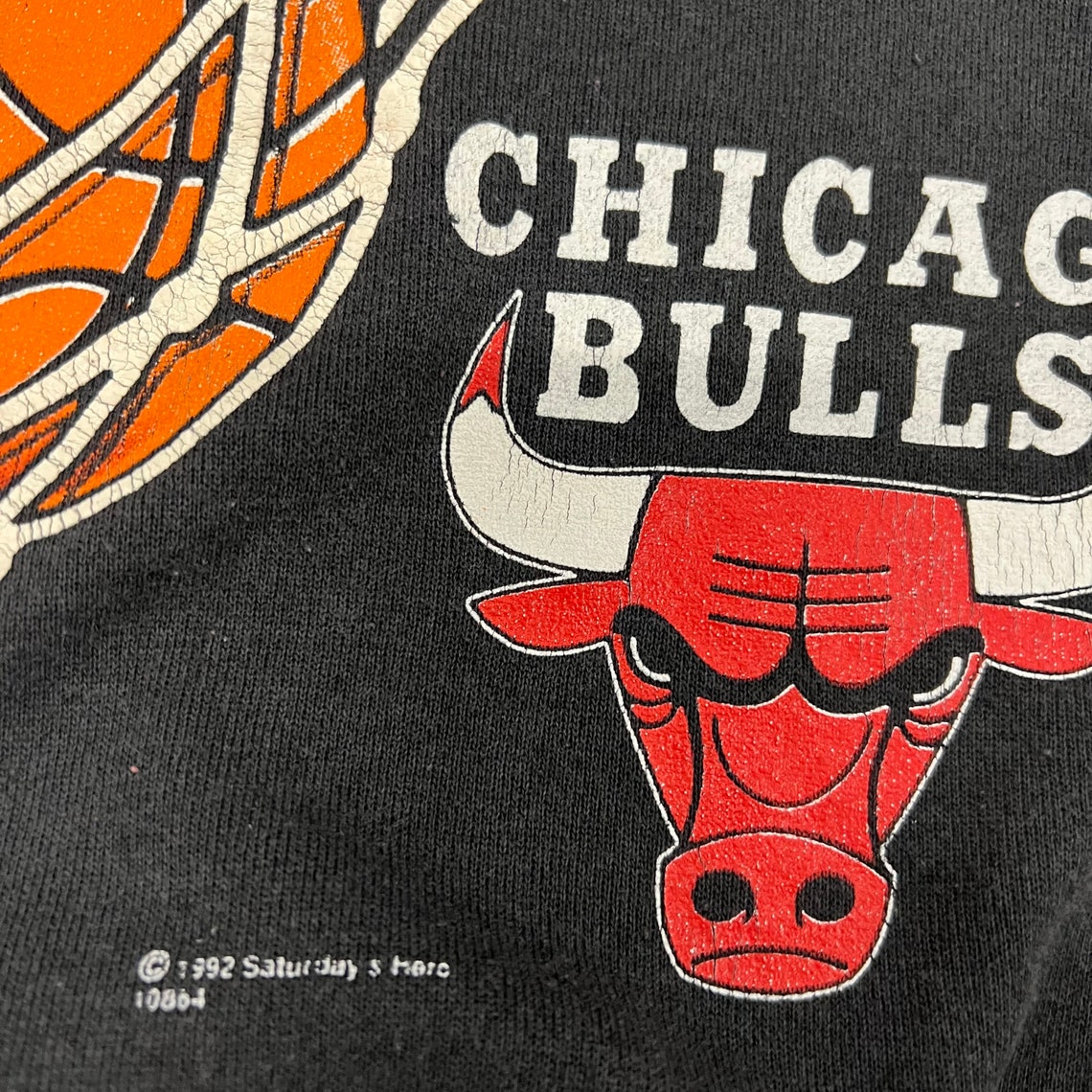 Vintage 1992 NBA Champions Chicago Bulls Sweatshirt Hoodie Shirt - Retro NBA Style - Image 2
