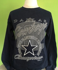 Vintage 1992 NFC Eastern Division Champions NFL Dallas Cowboys Football Sweatshirt Hoodie Shirt Ideal for Fans
