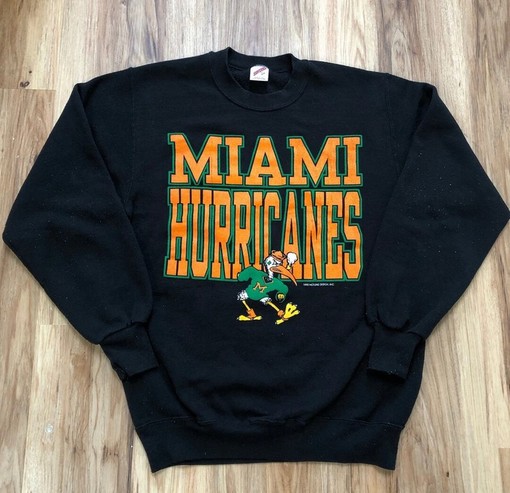 Vintage 1992 University of Miami Hurricanes Sweatshirt, T-Shirt, Hoodie Set - NCAA Shirts