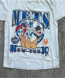 Vintage 1993 Looney Tunes Mets New York T-shirt - Retro Baseball Shirt for MLB Fans