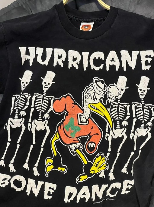 Vintage 1993 University of Miami Sweatshirt - American University T Shirt and NCAA Shirts for Men and Women - Image 2