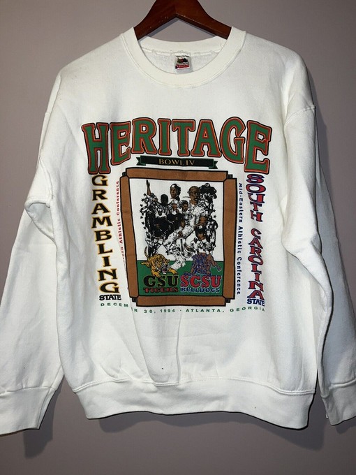 Vintage 1994 Heritage Bowl Grambling State vs. South Carolina Crewneck Sweatshirt Perfect NCAA Gift