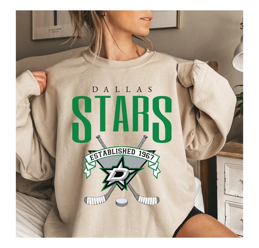 Vintage 1994 NHL Dallas Stars Hockey Tee Sweatshirt Pullover Hoodie Must-Have for Hockey Enthusiasts