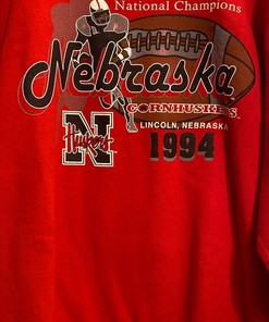 Vintage 1994 Nebraska Cornhuskers Huskers National Champions Galt Sand Sweatshirt All Sizes Men's NCAA Shirt