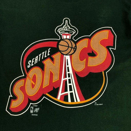 Vintage 1994 Seattle Supersonics NBA T-Shirt, Hoodie, and Sweatshirt Gift for Fans - Image 2