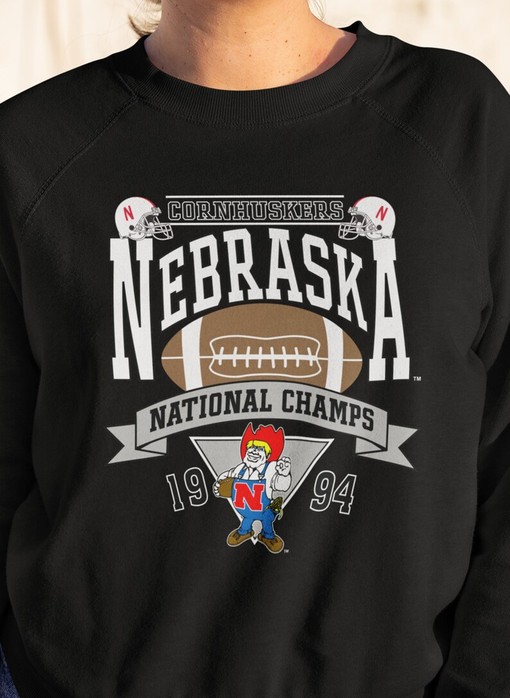 Vintage 1994 Style University Of Nebraska Huskers Sweatshirt and Retro T-Shirt All Sizes NCAA Shirt - Image 2