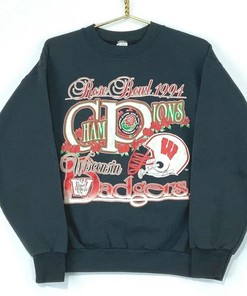 Vintage 1994 University Of Wisconsin Rose Bowl Sweatshirt Hoodie - NCAA Fan Gift