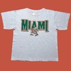 Vintage 1996 Miami Hurricanes Schedule Sweatshirt - American University Shirt and NCAA Shirts for Men