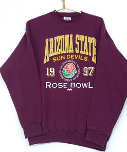 Vintage 1997 Arizona State Sun Devils Pasadena Rose Bowl Sweatshirt - Ideal Tee for College Enthusiasts