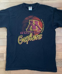 Vintage 1997 Minnesota Gophers Big 10 Champs Single Stitch T-Shirt for Football Lover Gifts
