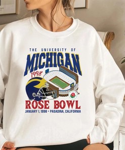 Vintage 1998 University of Michigan Wolverine Shirt or Hoodie, Retro U of M Apparel Gift