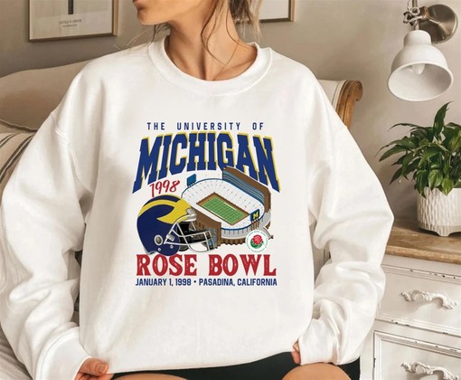 Vintage 1998 University of Michigan Wolverine Shirt or Hoodie, Retro U of M Apparel Gift