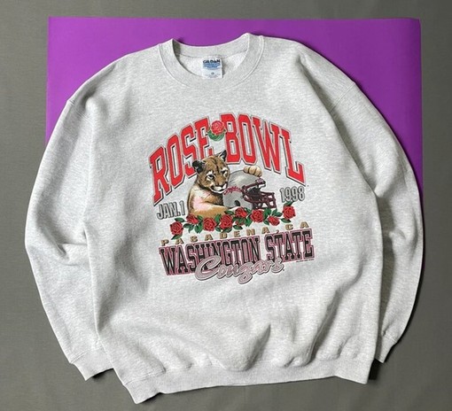 Vintage 1998 University of Washington State Cougars Rose Bowl Football Sweatshirt, T shirt, Hoodie for Fans - Image 2