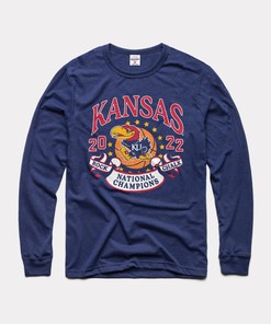 Vintage 2022 NCAA Kansas National Champions Long Sleeve Tee - Gifts for NCAA Shirts Fans