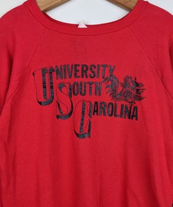 Vintage 60s University of South Carolina Gamecocks Sweatshirt & Hoodie Ideal for NCAA Fans