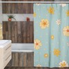 Vintage 70s Flower Shower Curtains, Groovy Bathroom Decor, Retro Bath Accessory