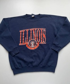 Vintage 80S 90S University of Illinois NCAA Apparel, a Must-Have for Any NCAA Fan