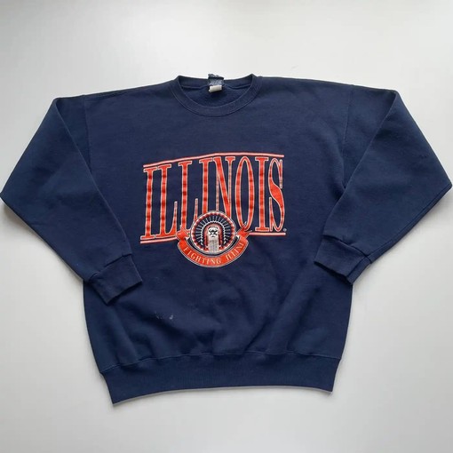 Vintage 80S 90S University of Illinois NCAA Apparel, a Must-Have for Any NCAA Fan