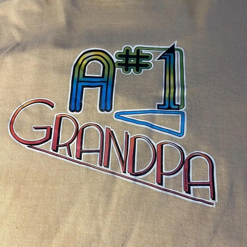 Vintage 80'S Grandpa Graphic Tan Single Stitch T-Shirt - Gift For Family Members - Image 2